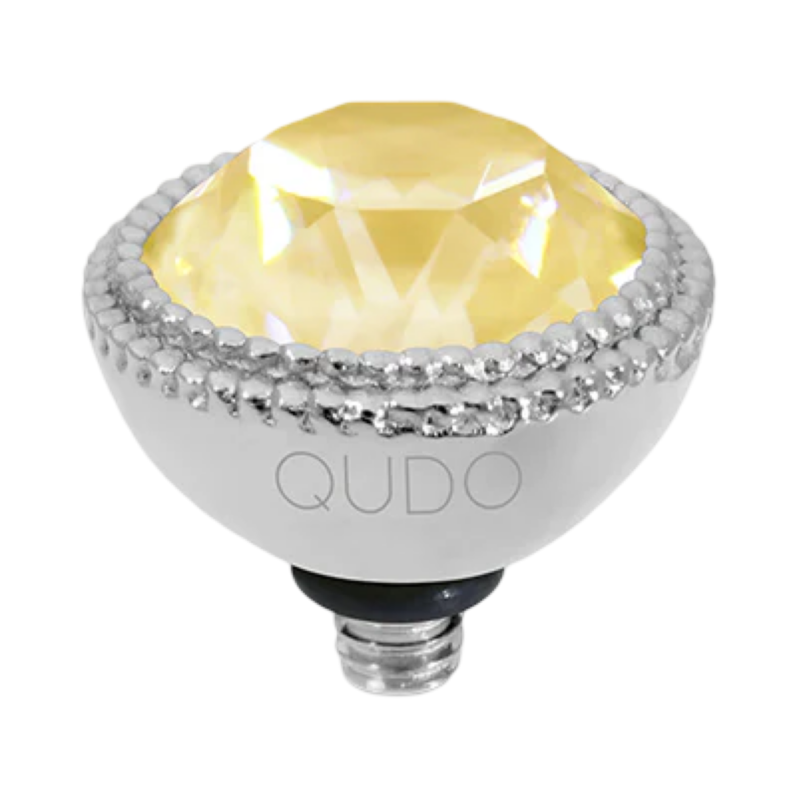 QUDO Fabero Double Beaded Crystal Topper – LG 11mm (Swarovski, Interchangeable)