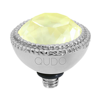 QUDO Fabero Double Beaded Crystal Topper – LG 11mm (Swarovski, Interchangeable)