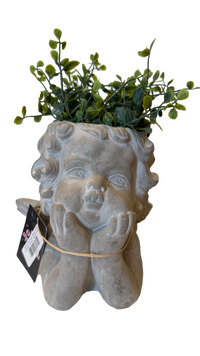 Cement Little Angel Planter - Small