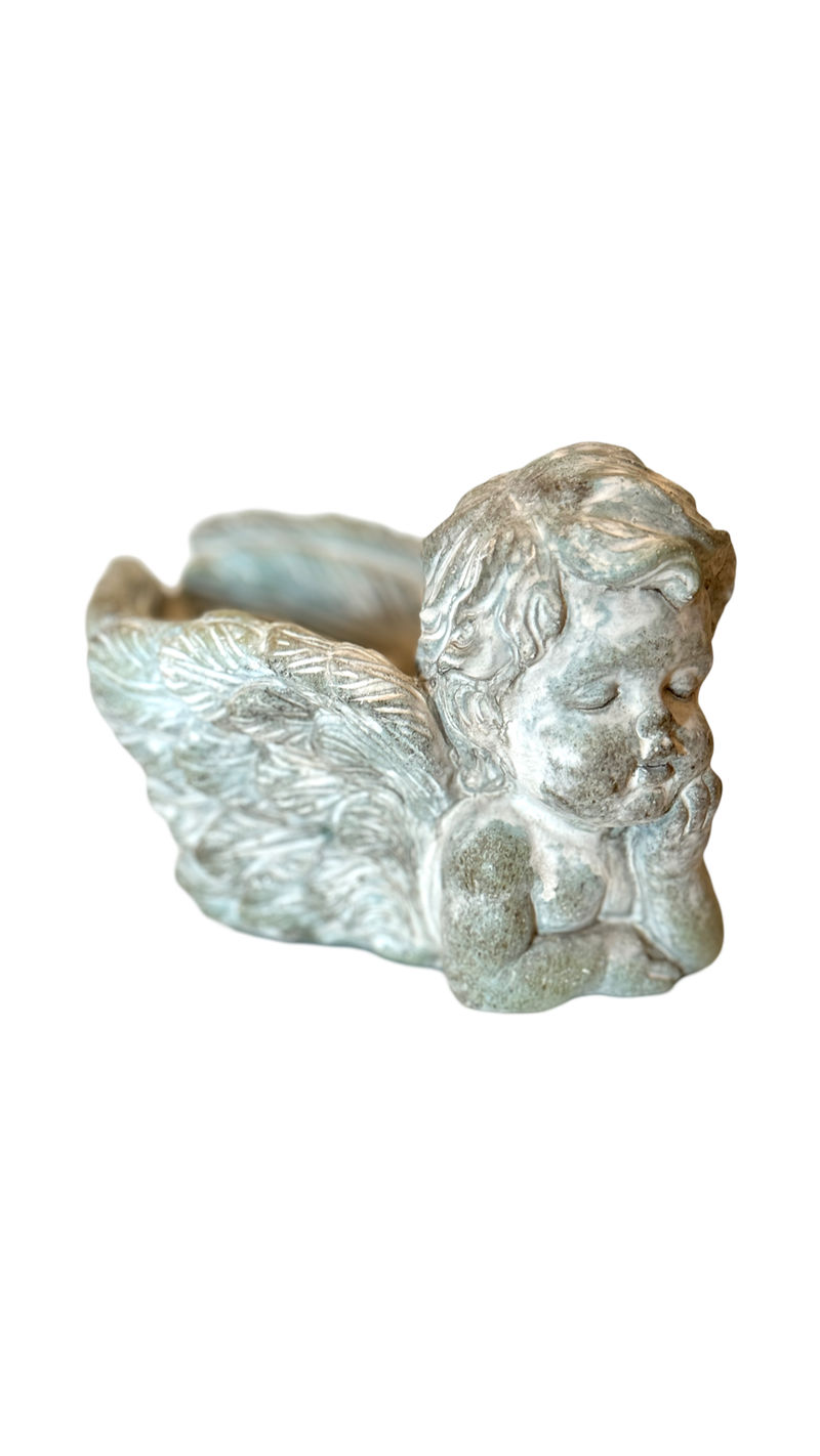 Resting Cherub Planter-7" Large