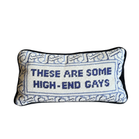 Furbish High End Gays Needlepoint Pillow