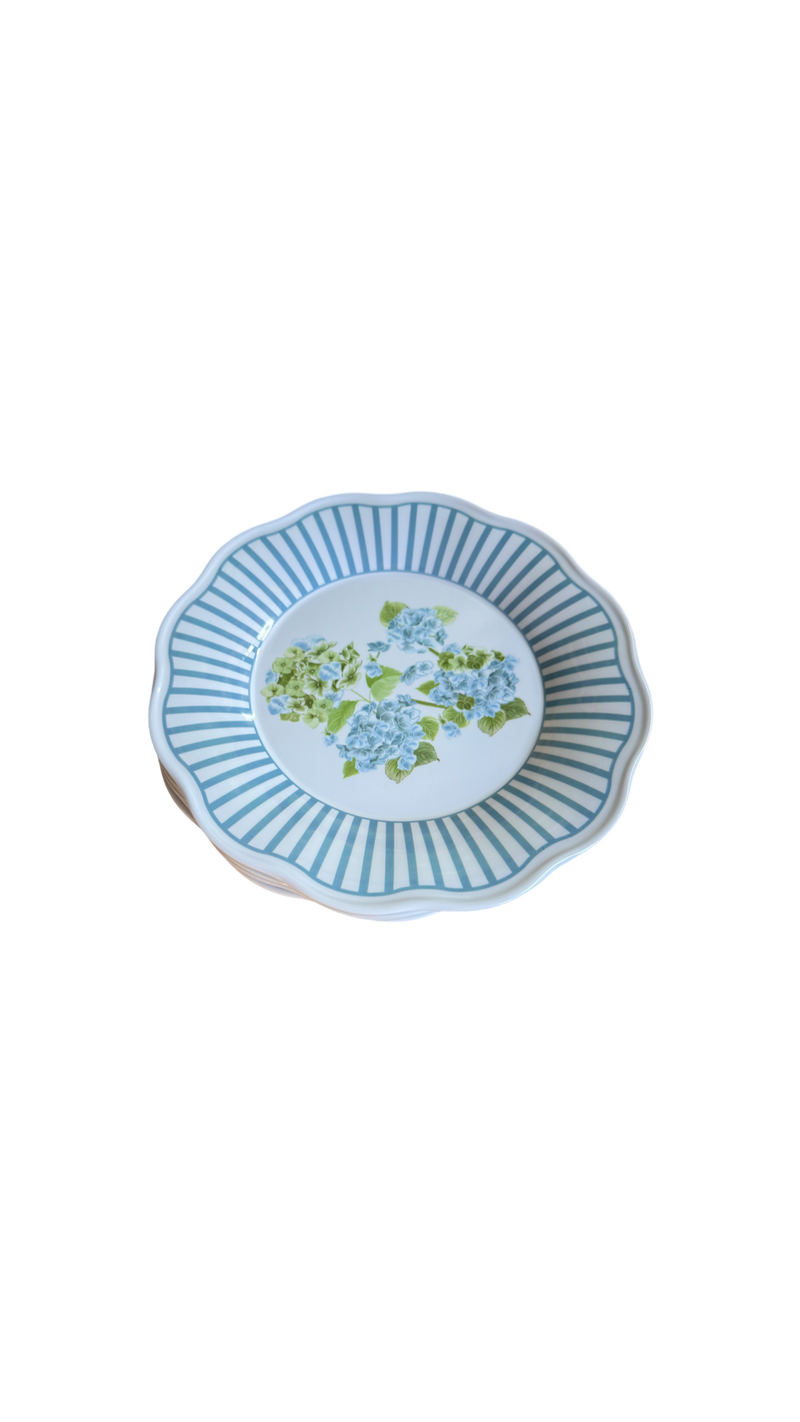 Hydrangea Garden Melamine Salad Plate