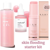skin flooding kit, glass skin trio, k-beauty skincare set, hydrating skincare, Korean skincare bundle, Anua Peach 77 toner, Medicube serum, Kahi balm, skin flooding steps, glow skincare, TikTok skincare products, dewy skin essentials, beginner skincare bundle, skincare gift set
