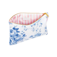 Blue Rose Terry Flat Pouch