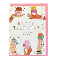 Confetti Cupcakes - Happy Birthday Greeting Card