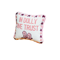 Furbish Dolly Trust Needlepoint Pillow