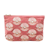 Elizabeth Scarlett London Pearl Shell Rose Pink Everyday Pouch