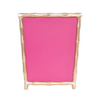 Mattie Chang Mai Square Wastebasket: Pink