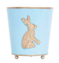 Regency Rabbit Round Cachepot Planter 6: Light Blue