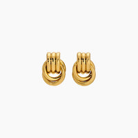 Heaven Mayhem Baby Knot Earrings | Gold