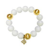 White Beaded Brianna Bracelet