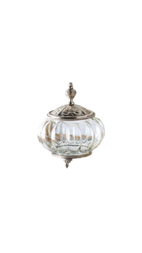 Filigree Glass Vanity Jar