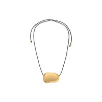 Heaven Mayhem Julia Necklace | Gold & Black Statement Cord Necklace