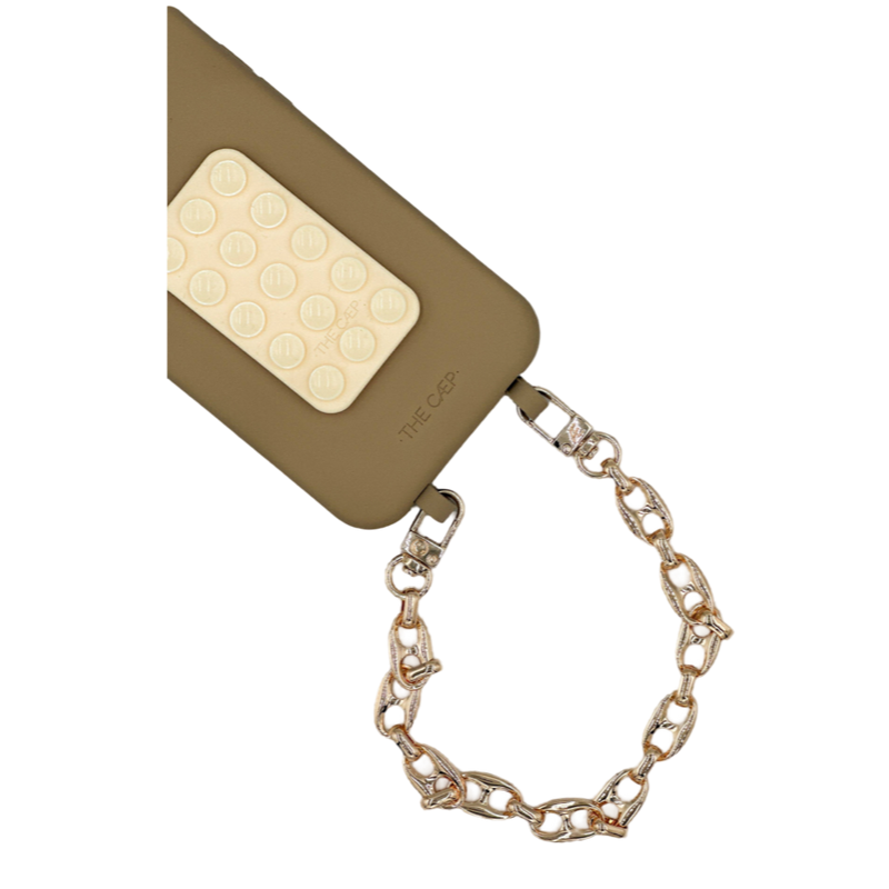 Goldi Peanut Chain: Cell Phone Wristlet