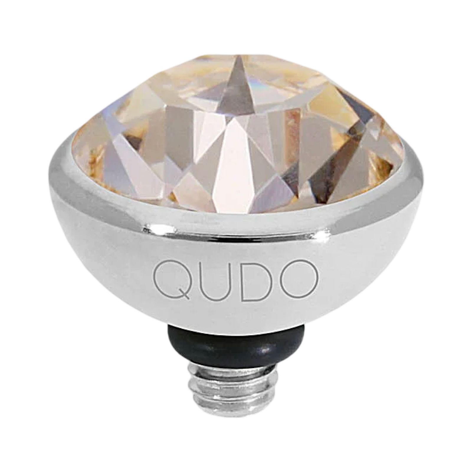 QUDO Bottone Silver Top | Neutral Crystal Collection