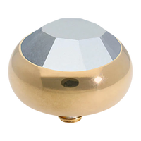 QUDO Sesto Swarovski Gold Top | Neutrals Collection