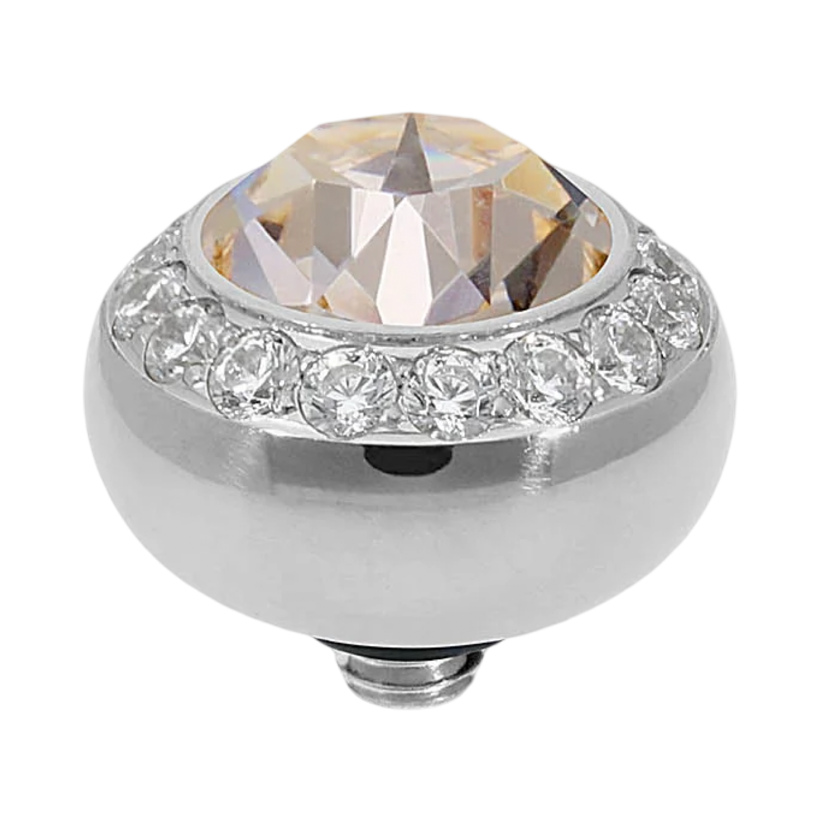 QUDO Tondo Deluxe Silver Top | Neutral Crystal Collection