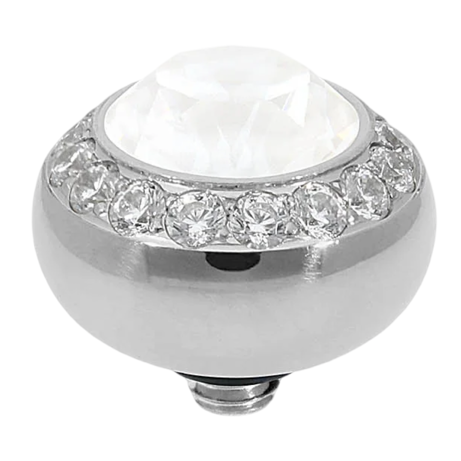 QUDO Tondo Deluxe Silver Top | Neutral Crystal Collection