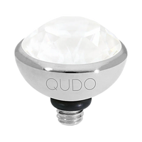 QUDO Bottone Silver Top | Neutral Crystal Collection