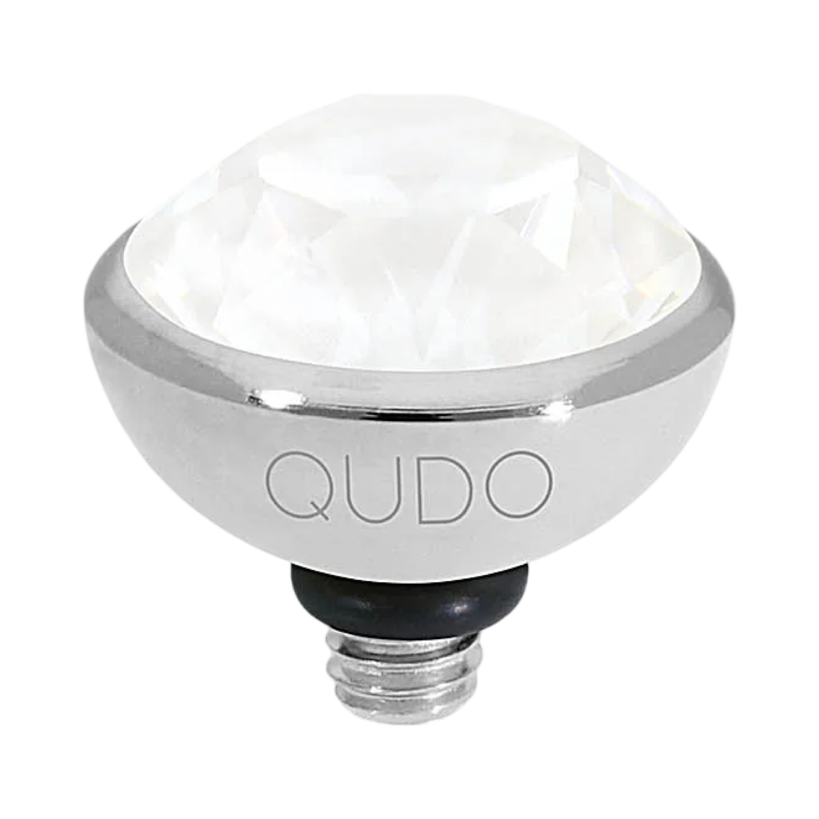 QUDO Bottone Silver Top | Neutral Crystal Collection