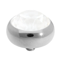 QUDO Sesto Silver Top | Neutral Crystal Collection