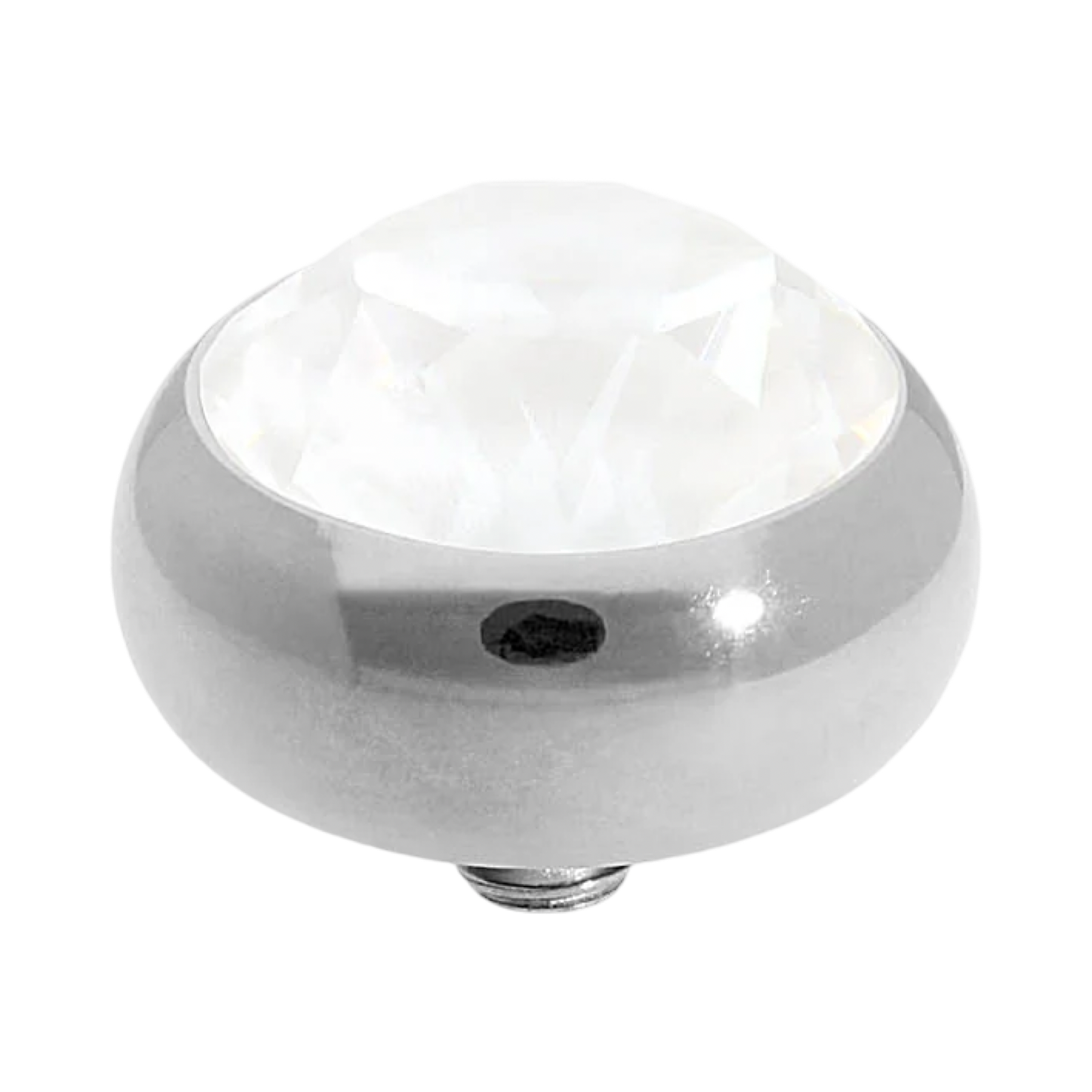 QUDO Sesto Silver Top | Neutral Crystal Collection