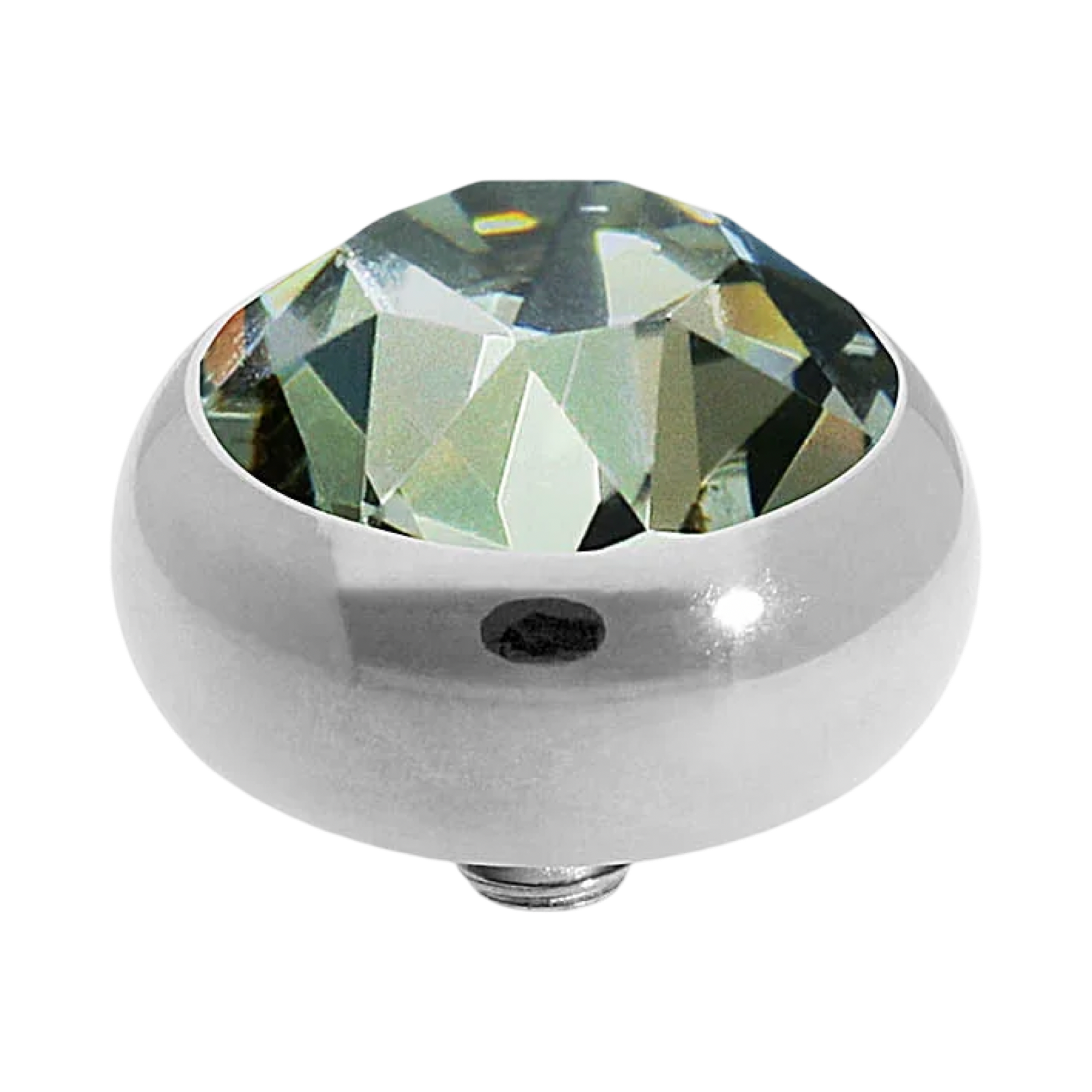 QUDO Sesto Silver Top | Neutral Crystal Collection