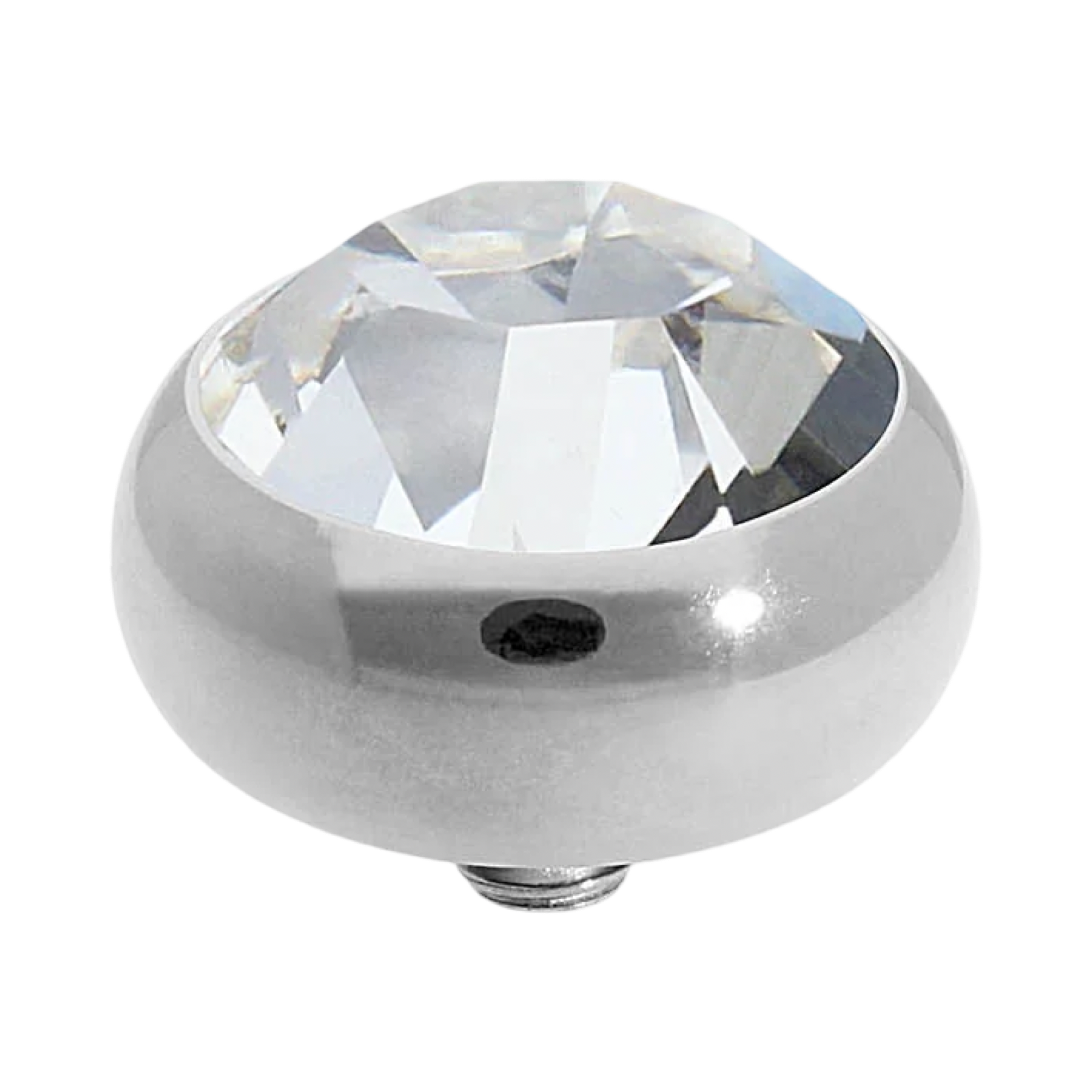 QUDO Sesto Silver Top | Neutral Crystal Collection