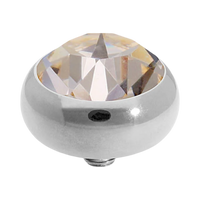 QUDO Sesto Silver Top | Neutral Crystal Collection