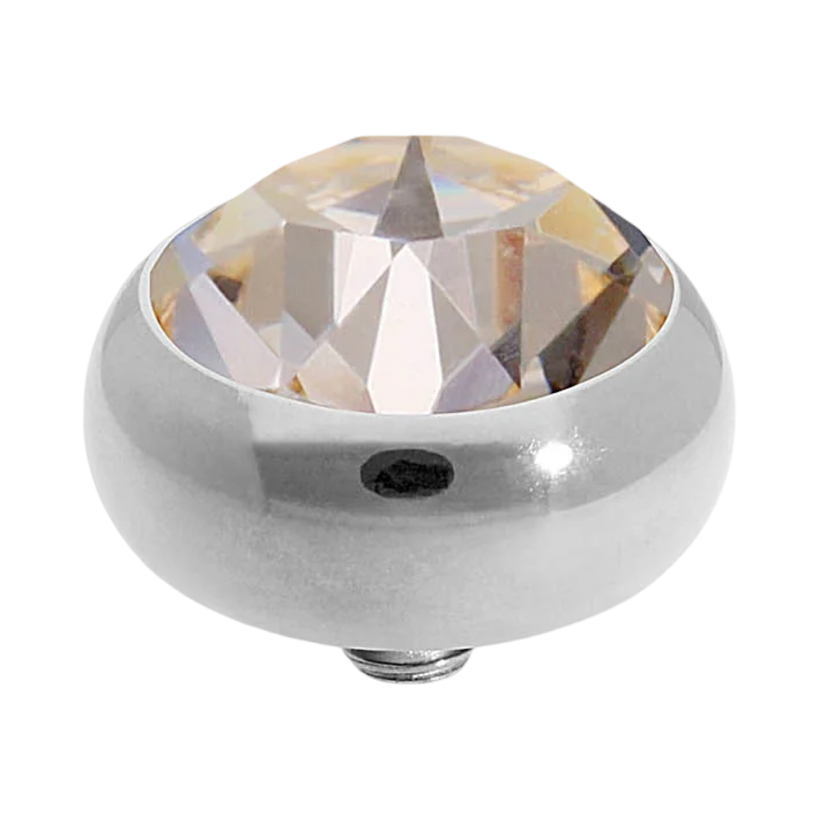 QUDO Sesto Silver Top | Neutral Crystal Collection