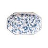 Blue and White Porcelain Hex Dish