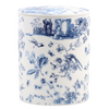 Blue and White Toile Lightly Scented Candle