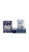 Blue and White Toile Lightly Scented Candle