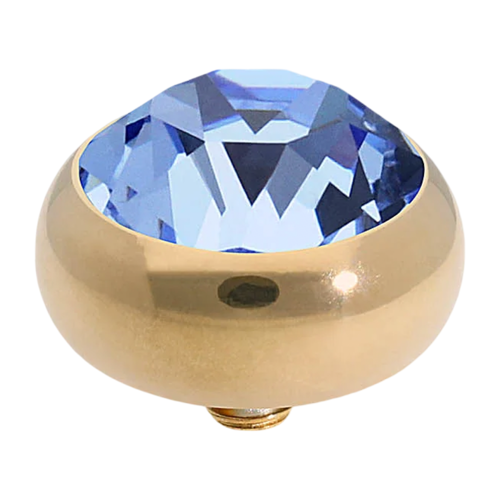 QUDO Sesto Swarovski Gold Top I Blue Crystal Collection