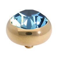 QUDO Sesto Swarovski Gold Top I Blue Crystal Collection