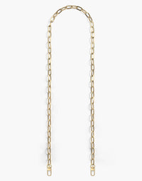 Gold Paperclip Crossbody Cell Phone Chain