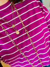 Gold Paperclip Crossbody Cell Phone Chain