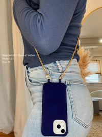 Goldi Round Cell Phone Crossbody Chain