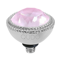 QUDO Fabero Top Silver | Pink Crystals Collection