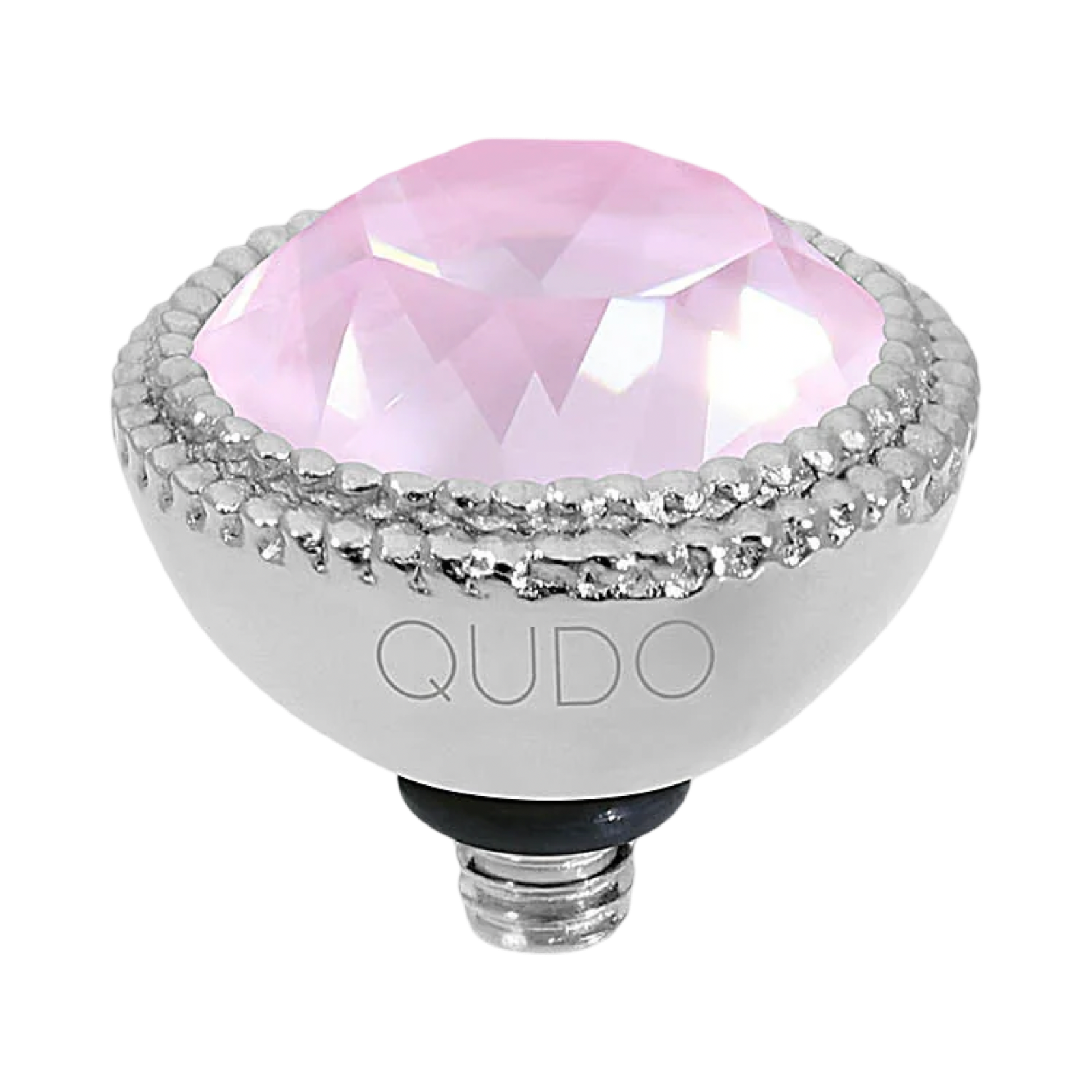 QUDO Fabero Top Silver | Pink Crystals Collection
