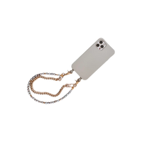 Dusk Minimal Chain and Pearl Cell Phone Wristlet