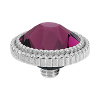 QUDO Flat Faberro Top Silver | Velvet Noir Collection
