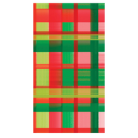 Lucy Grymes Plaid Holiday Linen-Feel Napkins – Pack of 25