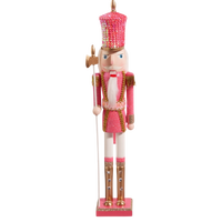 18.5” Glittered Pink Nutcracker — Hot Pink or Light Pink (Sold Separately)