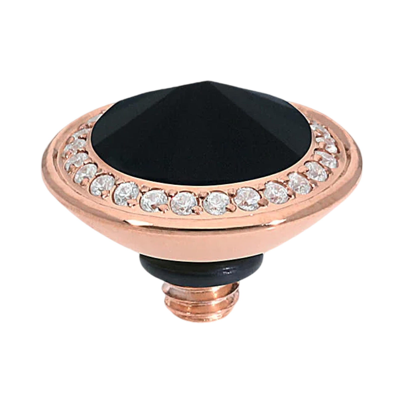 QUDO Tondo Small Deluxe Top 0.35" Rose Gold I Neutral Collection