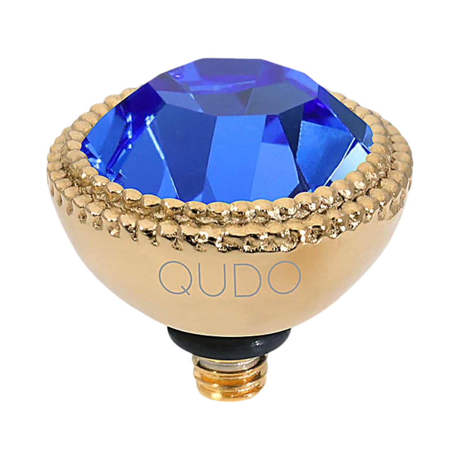 QUDO Fabero Gold Topper I Blue Crystal Collection