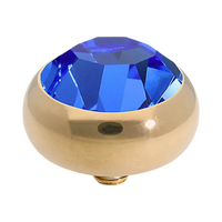 QUDO Sesto Swarovski Gold Top I Blue Crystal Collection