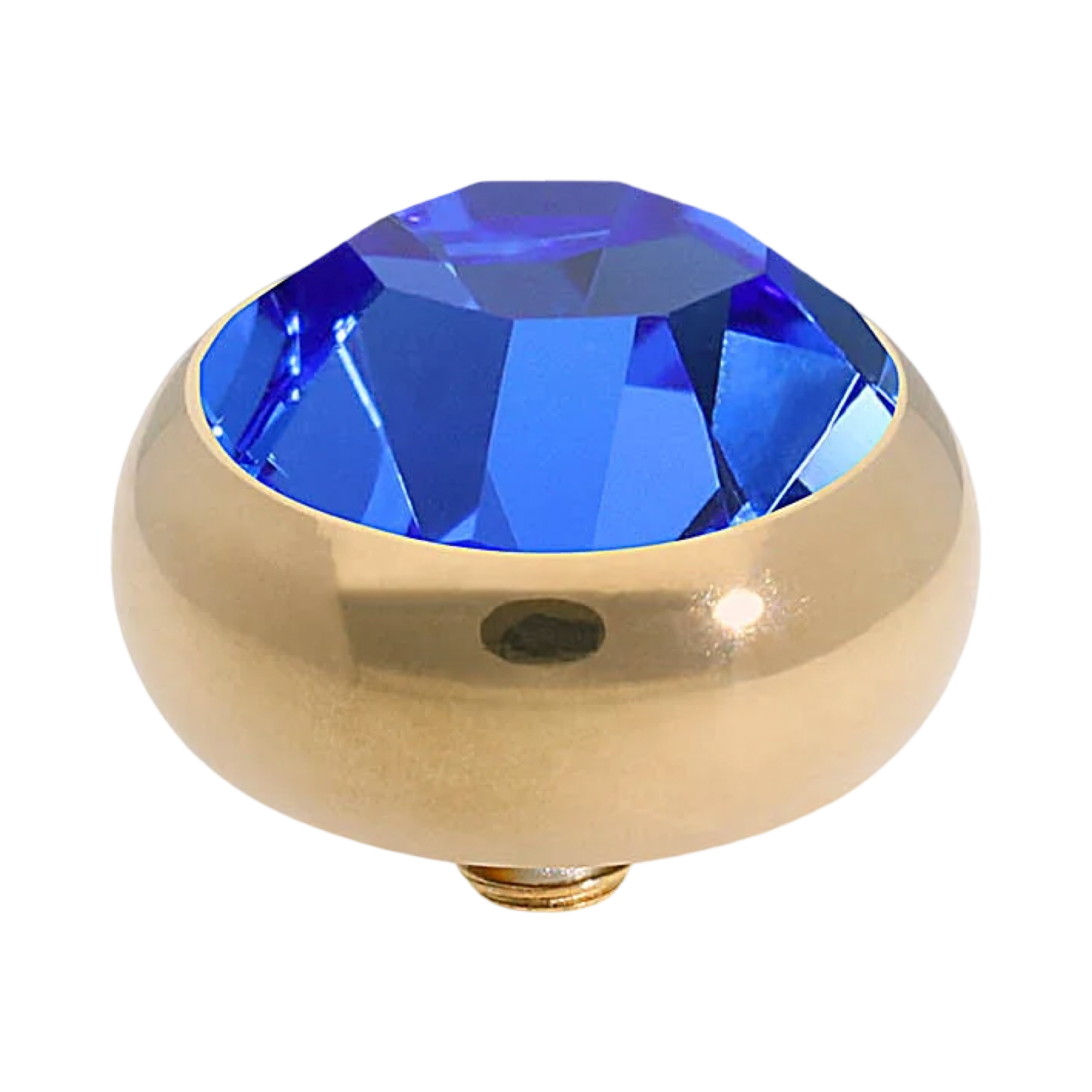 QUDO Sesto Swarovski Gold Top I Blue Crystal Collection