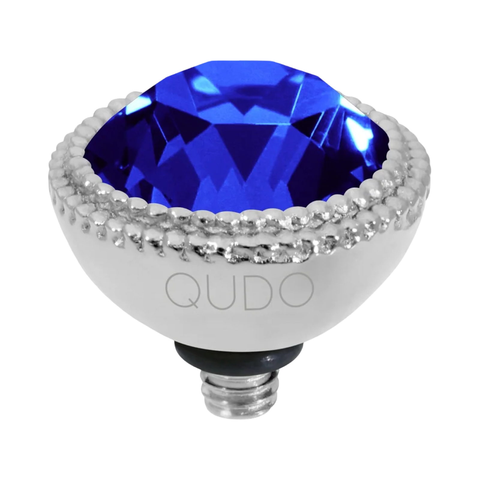 QUDO Fabero Silver Topper I Blue Crystal Collection