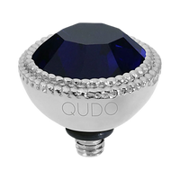QUDO Fabero Silver Topper I Blue Crystal Collection